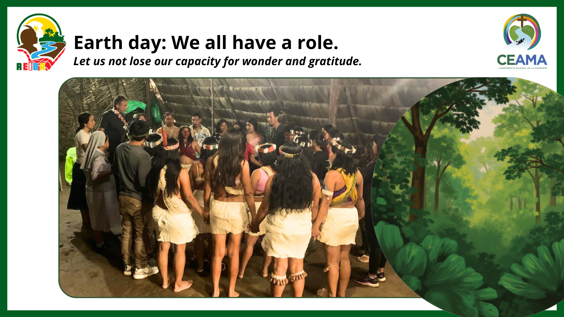 EARTH DAY: WE ALL HAVE A ROLE TO PLAY IN CARING FOR CREATION.